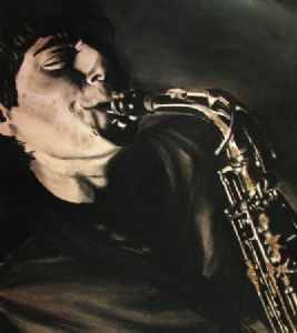 "Jared playing the Sax"