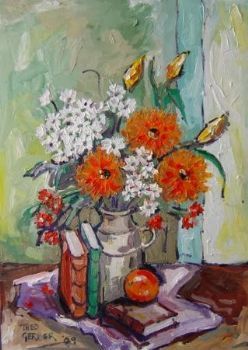 "Flower & Book Series"