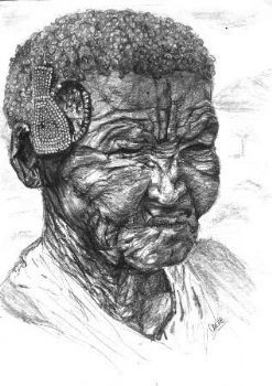 "Woman in grey"
