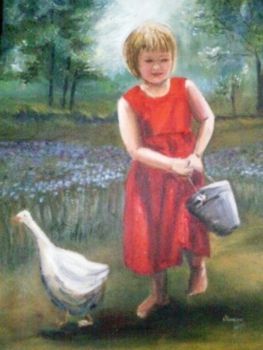 "Girl with Goose"