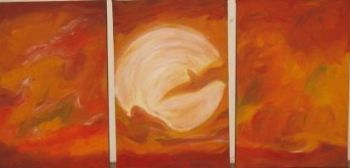 "Winter Sunset #2 (3 Panels)"
