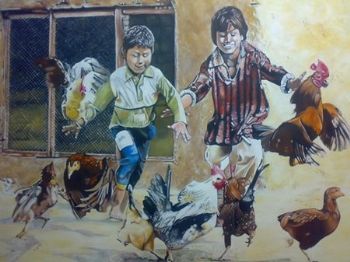 "Children playing"