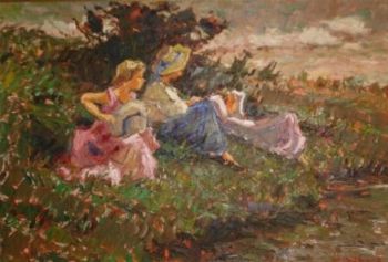 "Children at the river"