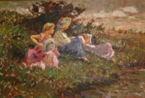 "Children at the river"