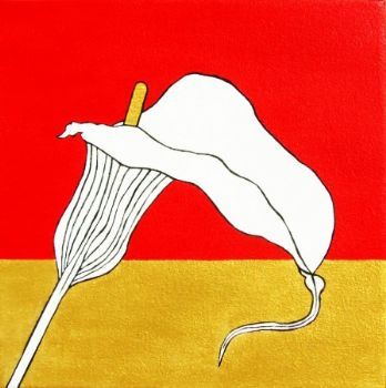 "Red & Gold Arum"