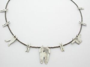 "Wash Day Baby Blues 2 - Neckpiece"