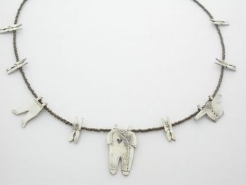 "Wash Day Baby Blues 2 - Neckpiece"