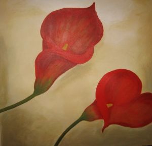 "2 red lillies"