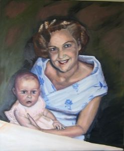 "Portrait lady with baby"