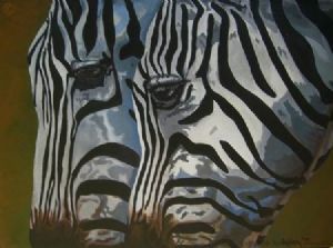 "Two Zebras"