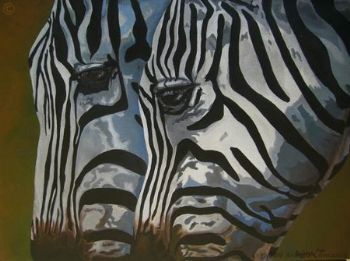 "Two Zebras"