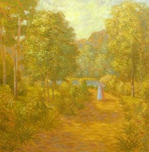 "Two Ladies on a Country Path"