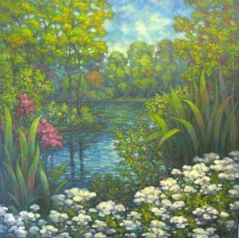 "Flowers by the River"