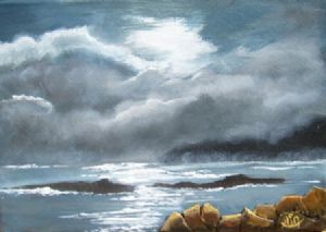 "Sun breaking through"