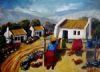 "Weskus Huisie en Mense-West Coat House and People"