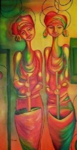 "Abstract African Ladies 1"