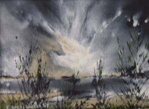 "Hazy Haven Lagoon"