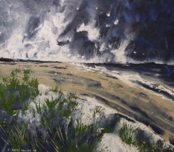 "On the beach"