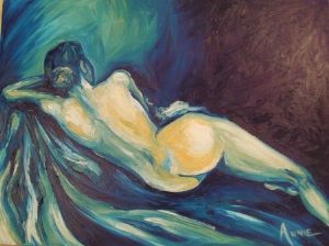"Venus Se Blou Vrou- Venus Blue Woman"