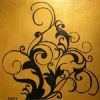 "Organic Swirls in Gold"