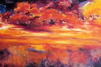 "Sunset Storm Clouds "