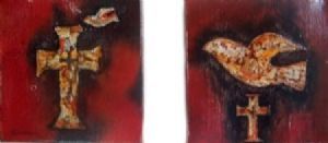 "Kruis en Duif Collages"