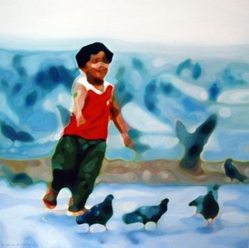 "Chasing pigeons"