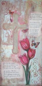 "Tulips at the Cross"