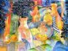 "Blue Flowers in a Vase"