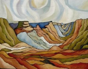 "Study of Pierneef Karoo landscape II"