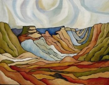 "Study of Pierneef Karoo landscape II"