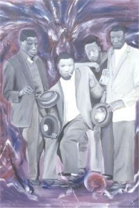 "Jazzing Around A1 Stretched Print"