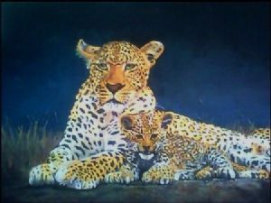 "Leopard and Cub"