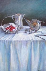 "Silver on White"