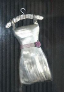 "Dress with rose ribbon"