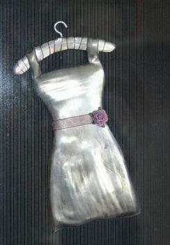 "Dress with rose ribbon"
