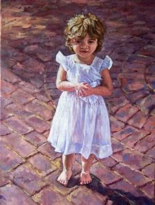 "Claire In Her White Dress"