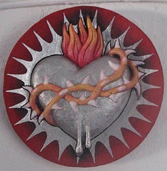 "Red and Silver Heart"
