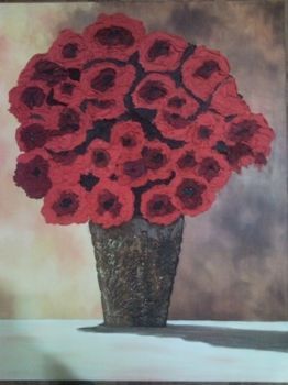 "Roses in flowerpot"
