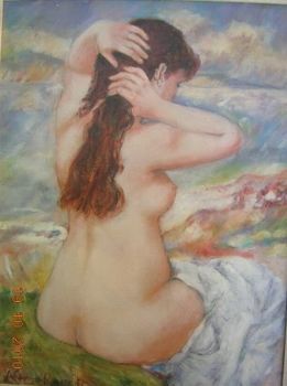 "Nude Girl - After Renoir"