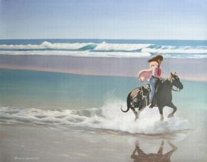 "Girl, Horse and Sea"