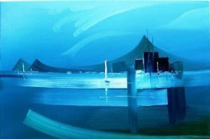 "Harbour scene"