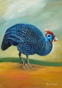 "Helmeted Guinea Fowl 6"