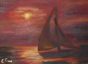 "Sailboat in the Sunset"