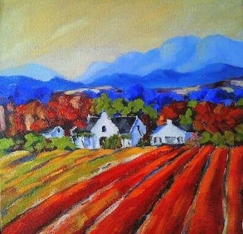 "Vineyards Ablaze "