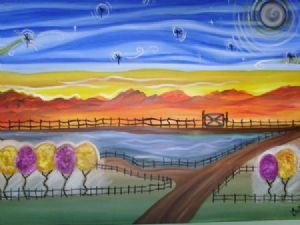 "Farm sunset"