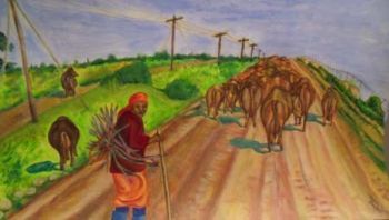 "Woman With Cows"