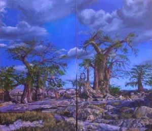 "Baobabs in the Late Afternoon"
