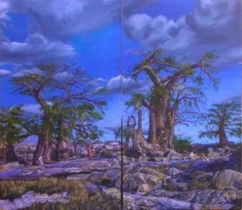 "Baobabs in the Late Afternoon"
