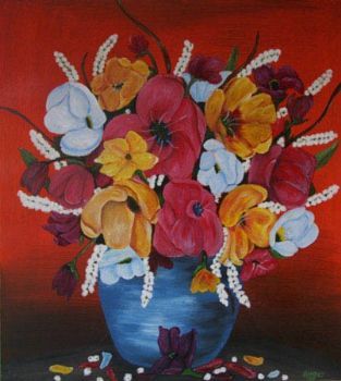 "Flowers in vase"